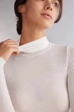 Body a Collo Alto in Modal Ultralight con Cashmere