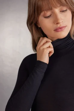 Body a Collo Alto in Modal Ultralight con Cashmere