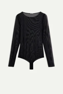 Body Manica Lunga in Tulle
