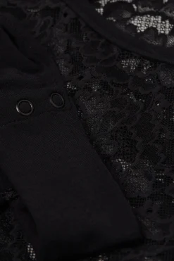 Body Manica Lunga Pizzo Delicate Pieces