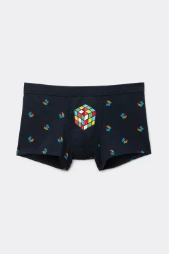 Boxer Cotone Stampa Cubo