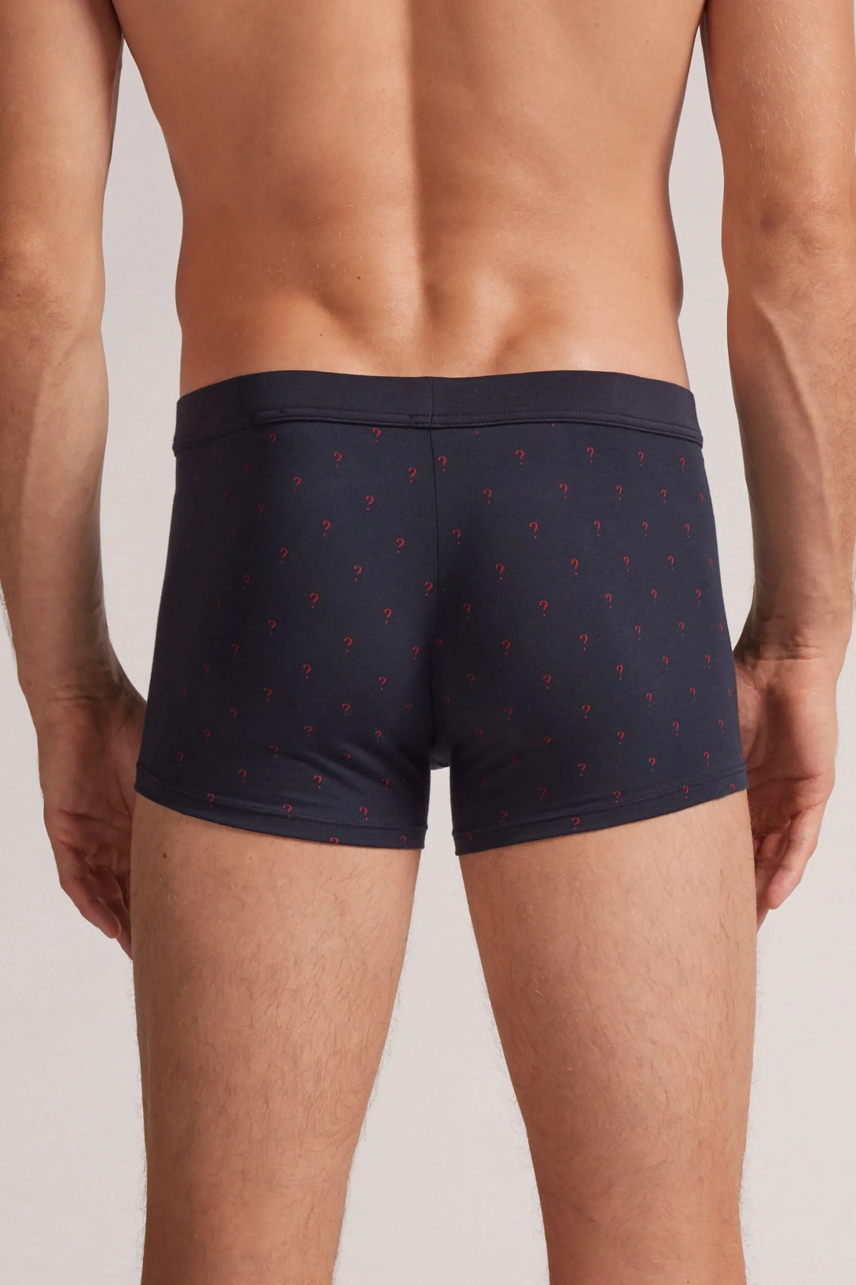 Boxer Cotone Stampa Punti Domanda