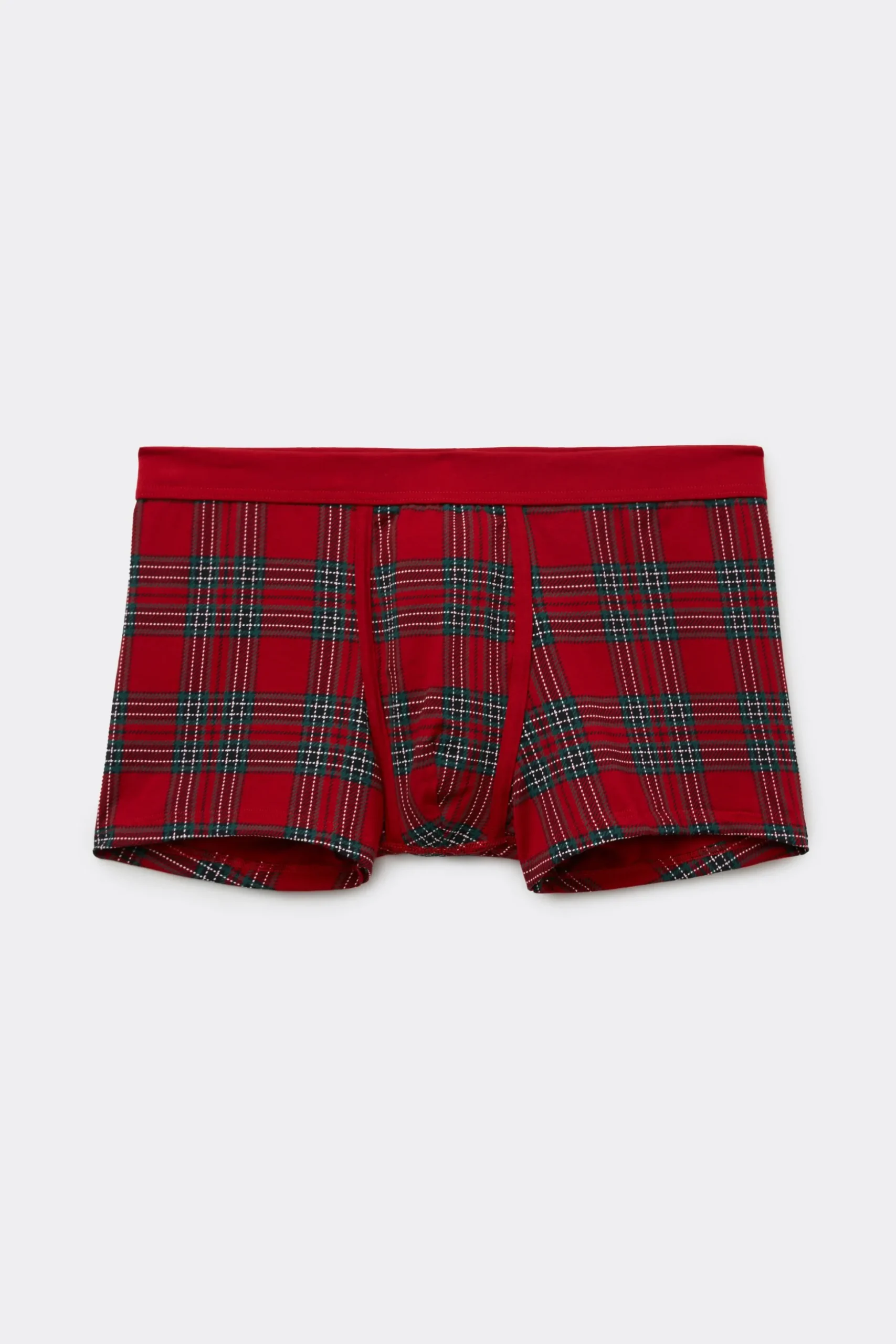 Boxer Cotone Superior Stampa Tartan Natale