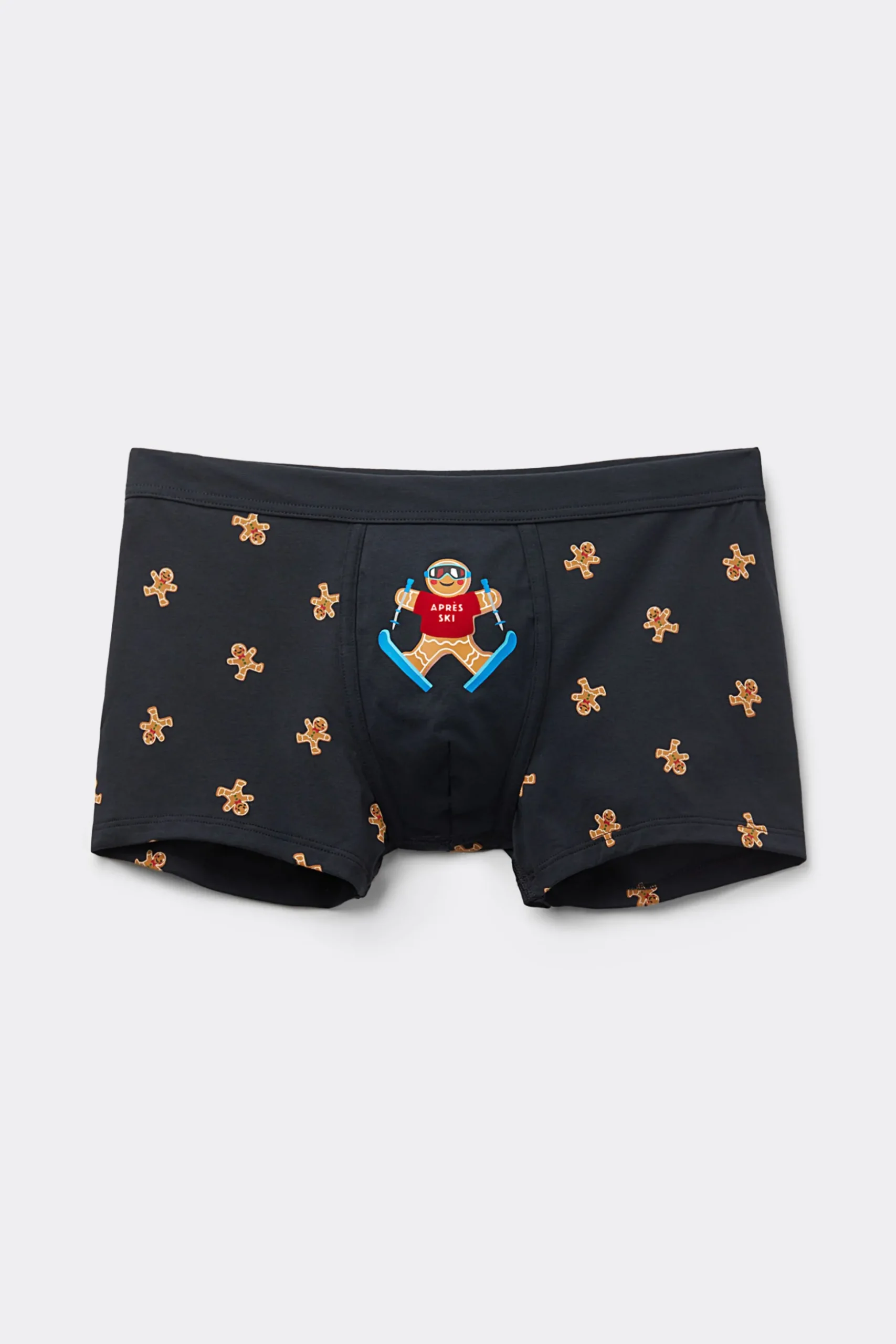 Boxer Cotone Superior Stampa Gingerbread Apres Ski
