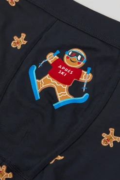 Boxer Cotone Superior Stampa Gingerbread Apres Ski