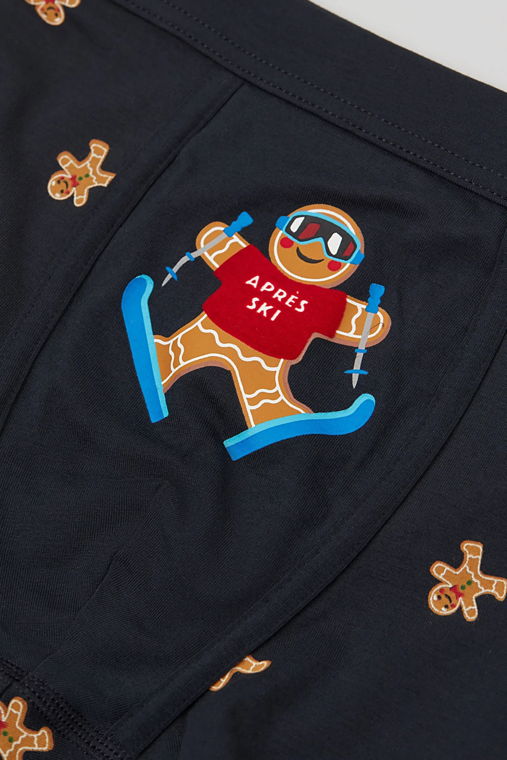 Boxer Cotone Superior Stampa Gingerbread Apres Ski
