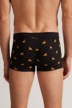 Boxer Leone in Cotone Natural Fresh
