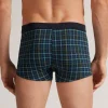 Boxer Microcheck in Cotone Natural Fresh