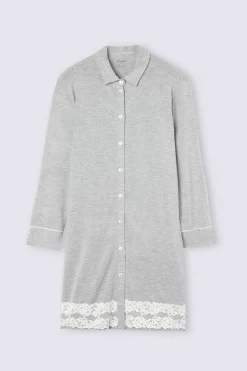 Camicia da Notte Aperta Davanti Pretty Flower