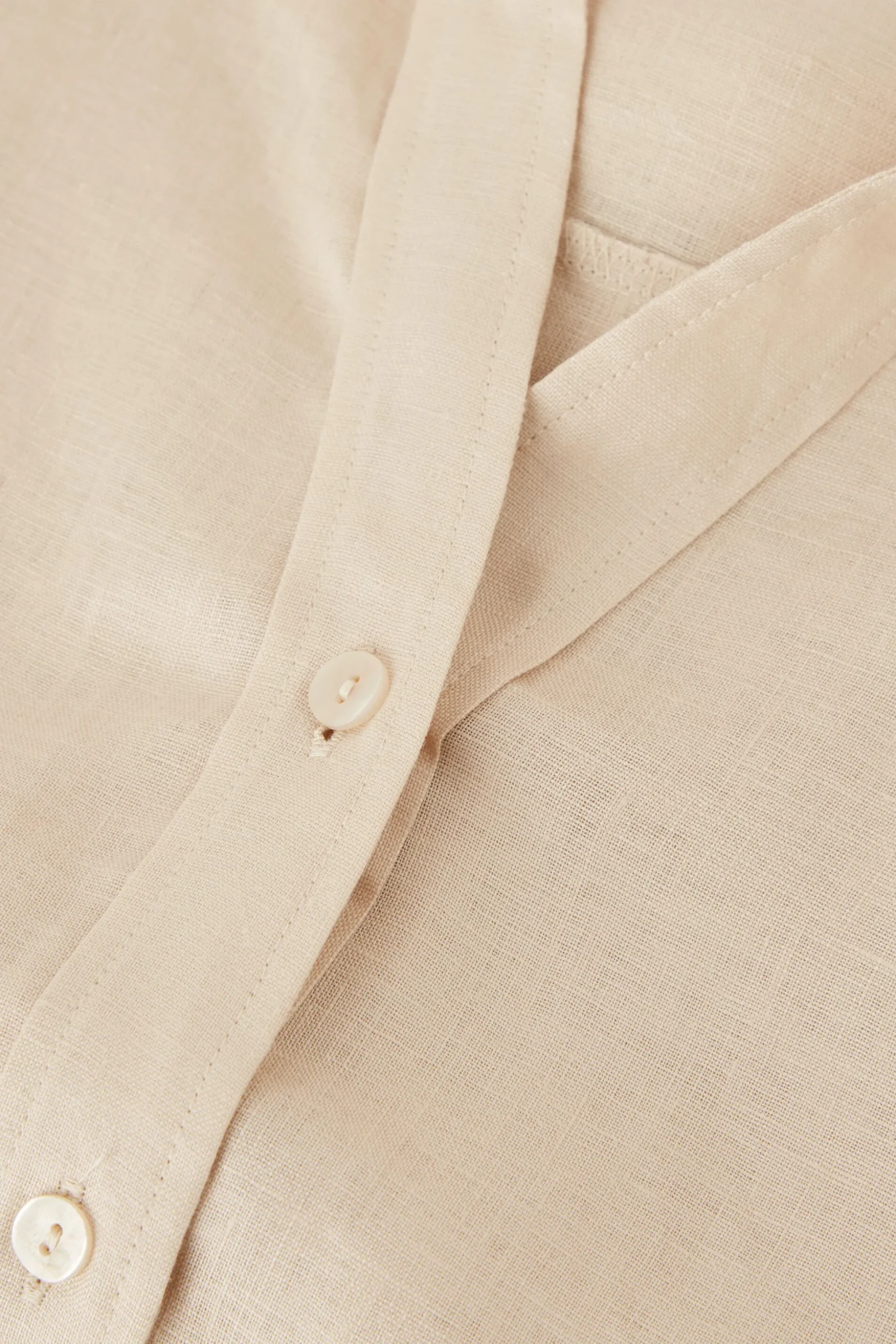 Camicia Manica Corta in Tela di Lino