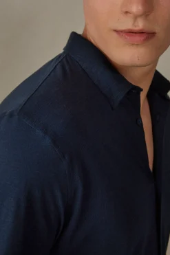 Camicia Manica Lunga in Cotone Fiammato