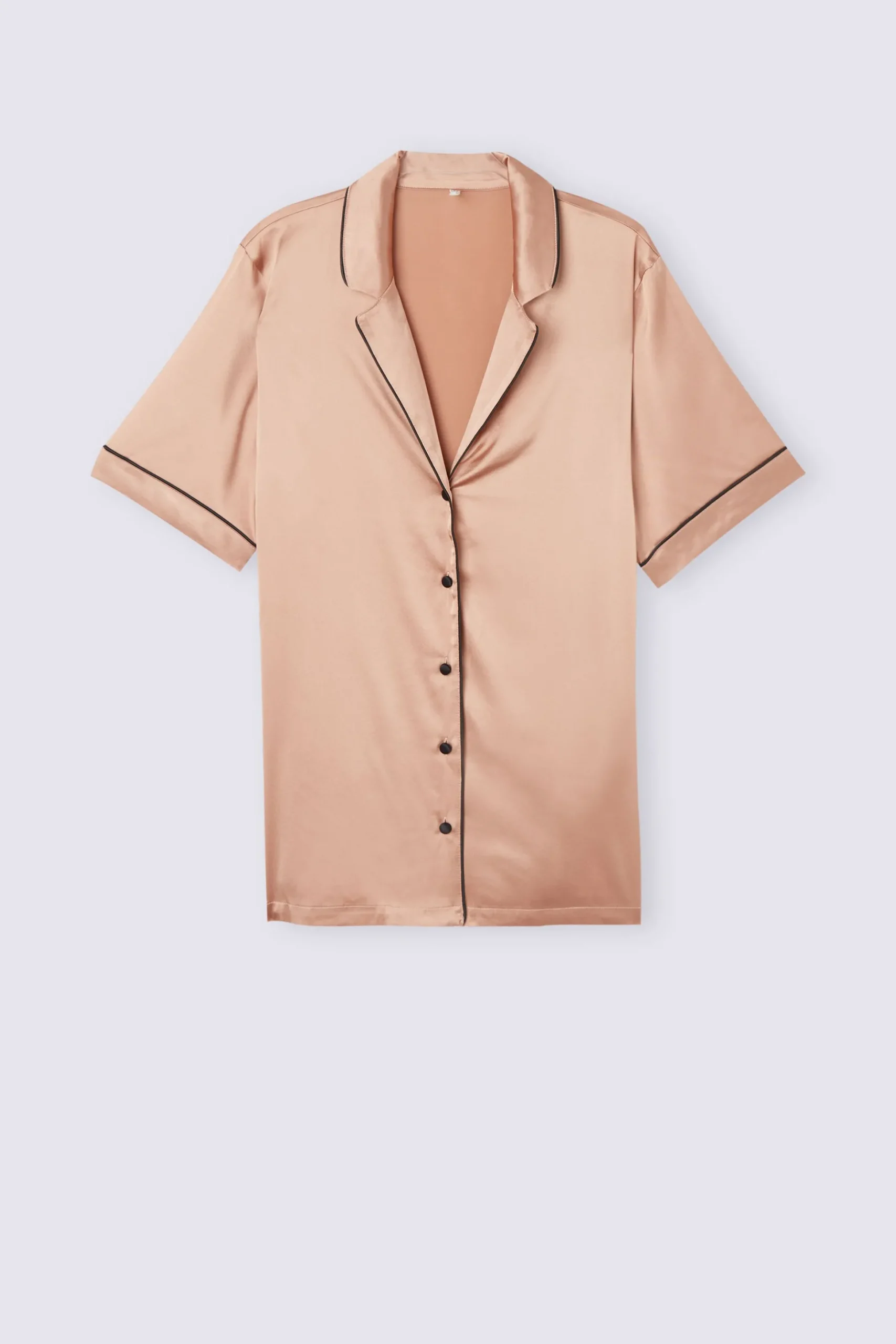 Camicia Maniche Corte in Seta Taglio Uomo