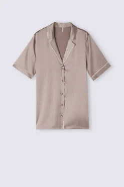 Camicia Maniche Corte in Seta Taglio Uomo