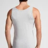 Canotta Smanicata con Collo Tondo in Cotone Superior Elasticizzato