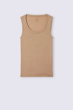 Canotta Spallina Larga Wool & Cotton