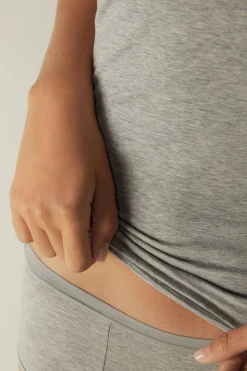 Canottiera con Spalla Stretta in Cotone