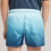Costume Boxer Mare Bambino Stampa Sfumata Blu