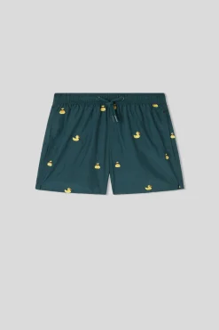 Costume Boxer Mare Bambino Ricamo Paperelle