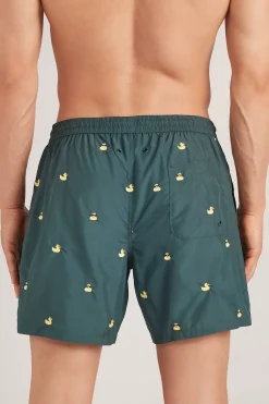 Costume Boxer Mare Ricamo Paperelle
