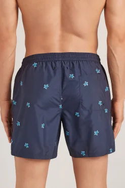 Costume Boxer Mare Ricamo Tartarughe