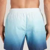 Costume Boxer Mare Stampa Sfumata Blu