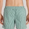 Costume Boxer Mare Stampa Riga Verde