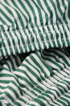 Costume Boxer Mare Stampa Riga Verde