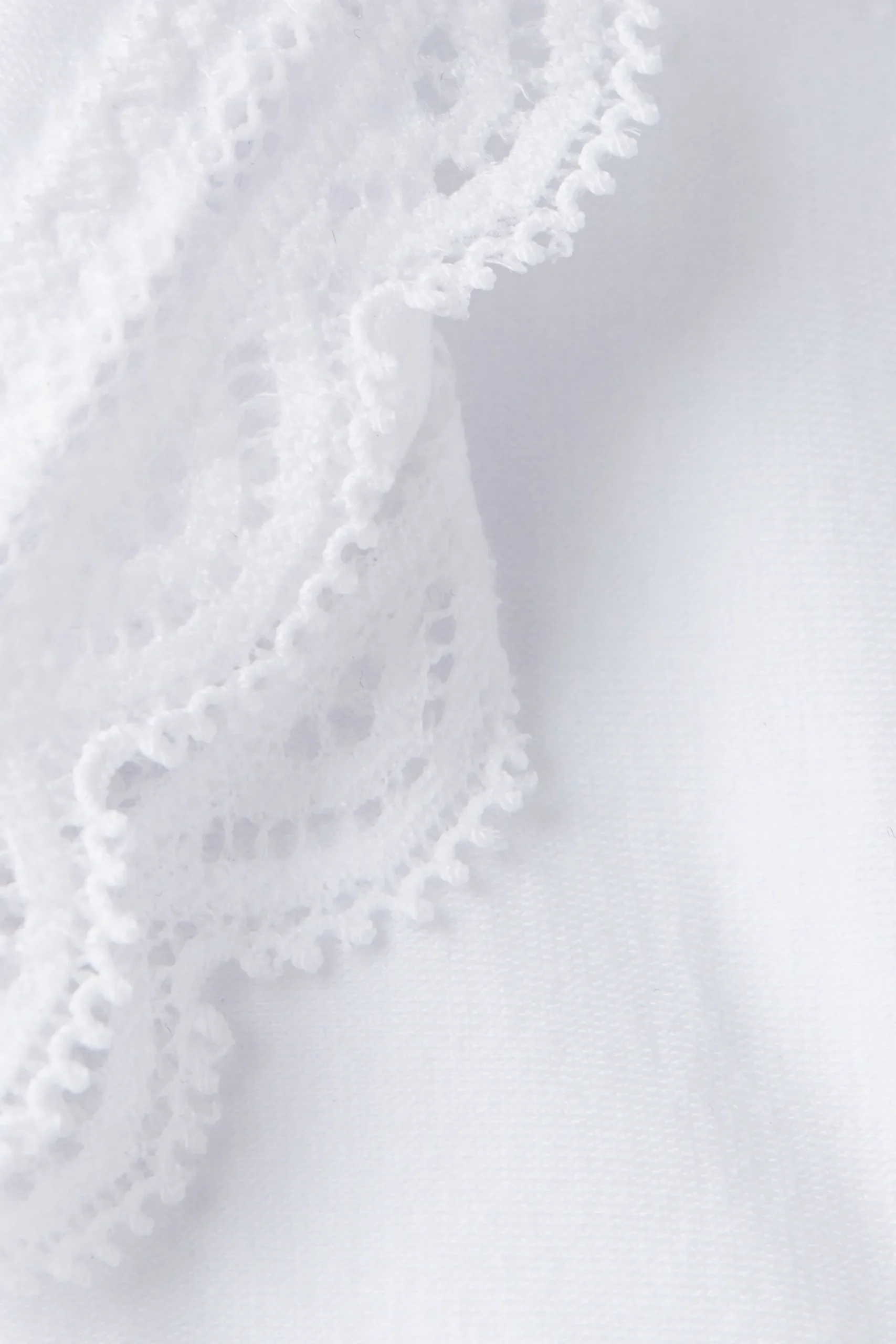 Culotte a Vita Alta in Cotone e Pizzo