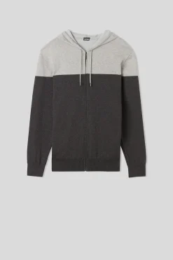 Felpa in Maglia con Zip