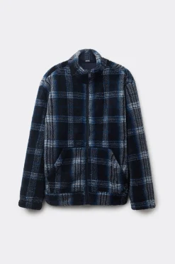 Felpa Teddy con Zip Fantasia Check