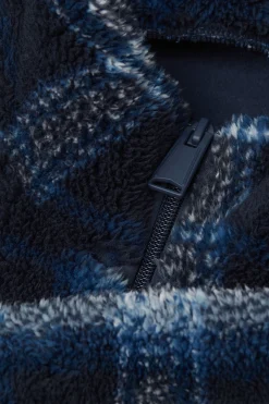 Felpa Teddy con Zip Fantasia Check