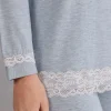 Maglia a Manica Lunga in Modal con Scollo Tondo