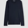 Maglia a Manica Lunga in Lana Merino Scollo Tondo