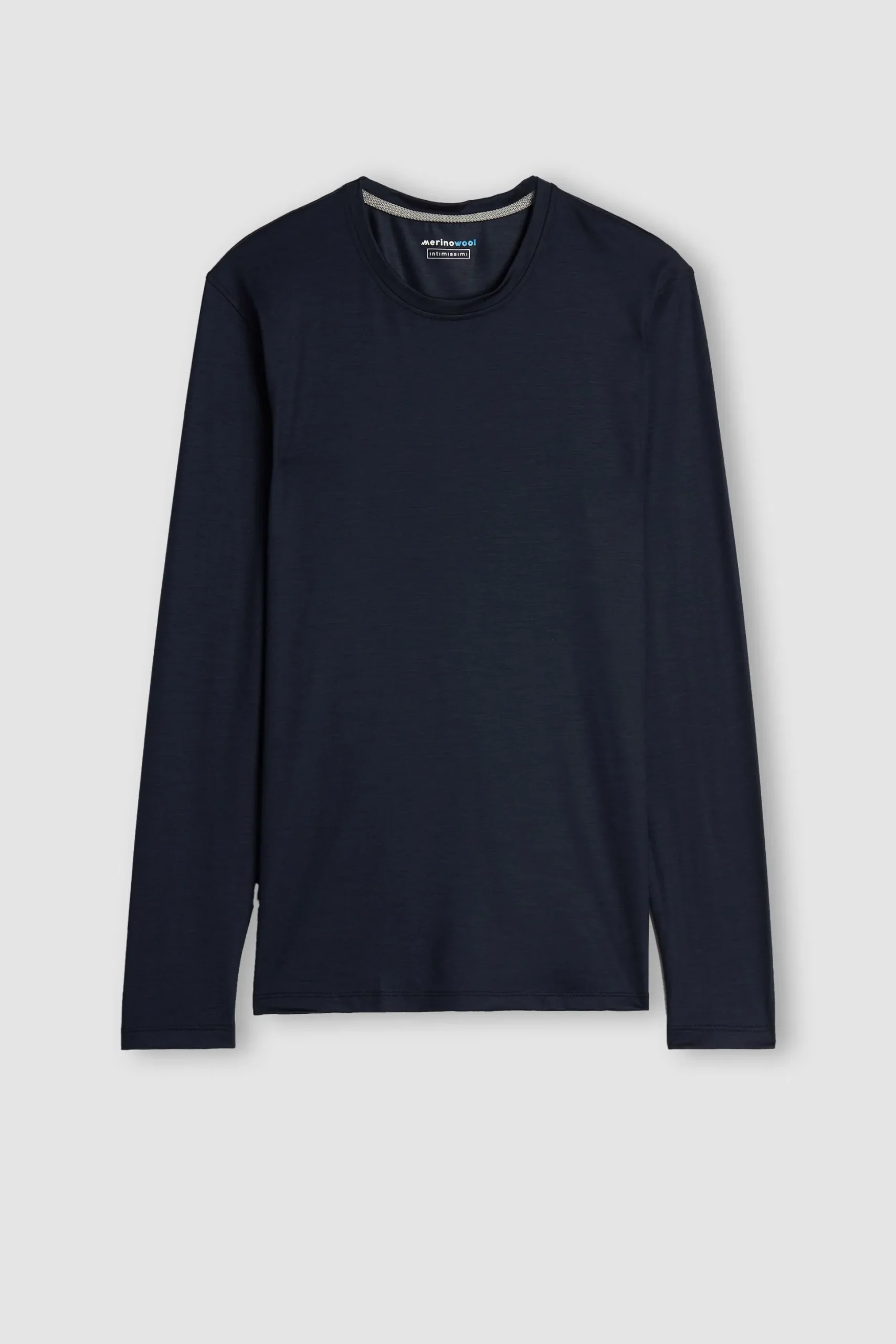 Maglia a Manica Lunga in Lana Merino Scollo Tondo