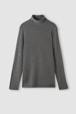 Maglia a Manica Lunga in Modal Cashmere Collo Alto