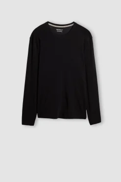 Maglia a Manica Lunga in Lana Merino Scollo Tondo