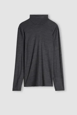 Maglia a Manica Lunga in Lana Merino Collo Alto