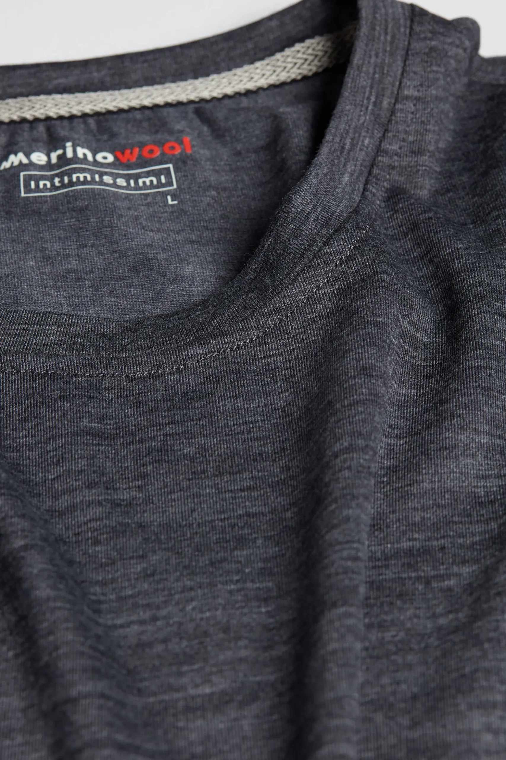Maglia a Manica Lunga in Lana Merino Scollo Tondo