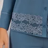 Maglia Aperta Davanti in Modal Pretty Flowers
