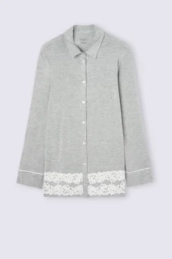 Maglia Aperta Davanti in Modal Pretty Flowers