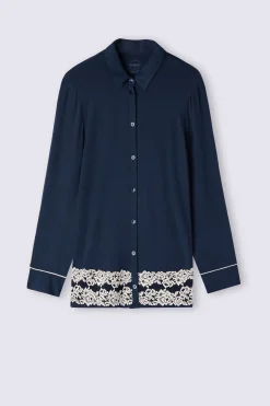 Maglia Aperta Davanti in Modal Pretty Flowers