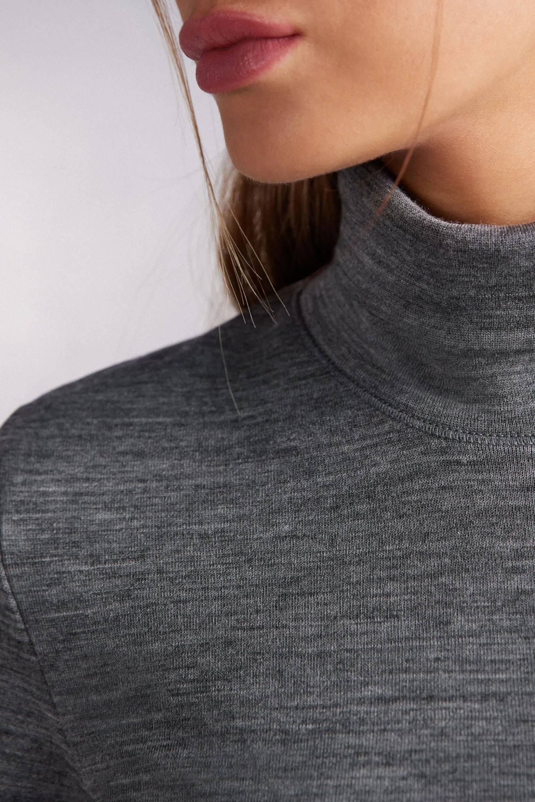 Maglia Collo Alto Wool & Cotton a Manica Lunga