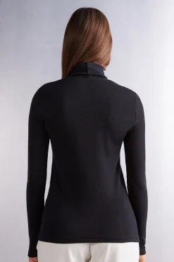 Maglia Collo Alto Wool & Cotton a Manica Lunga