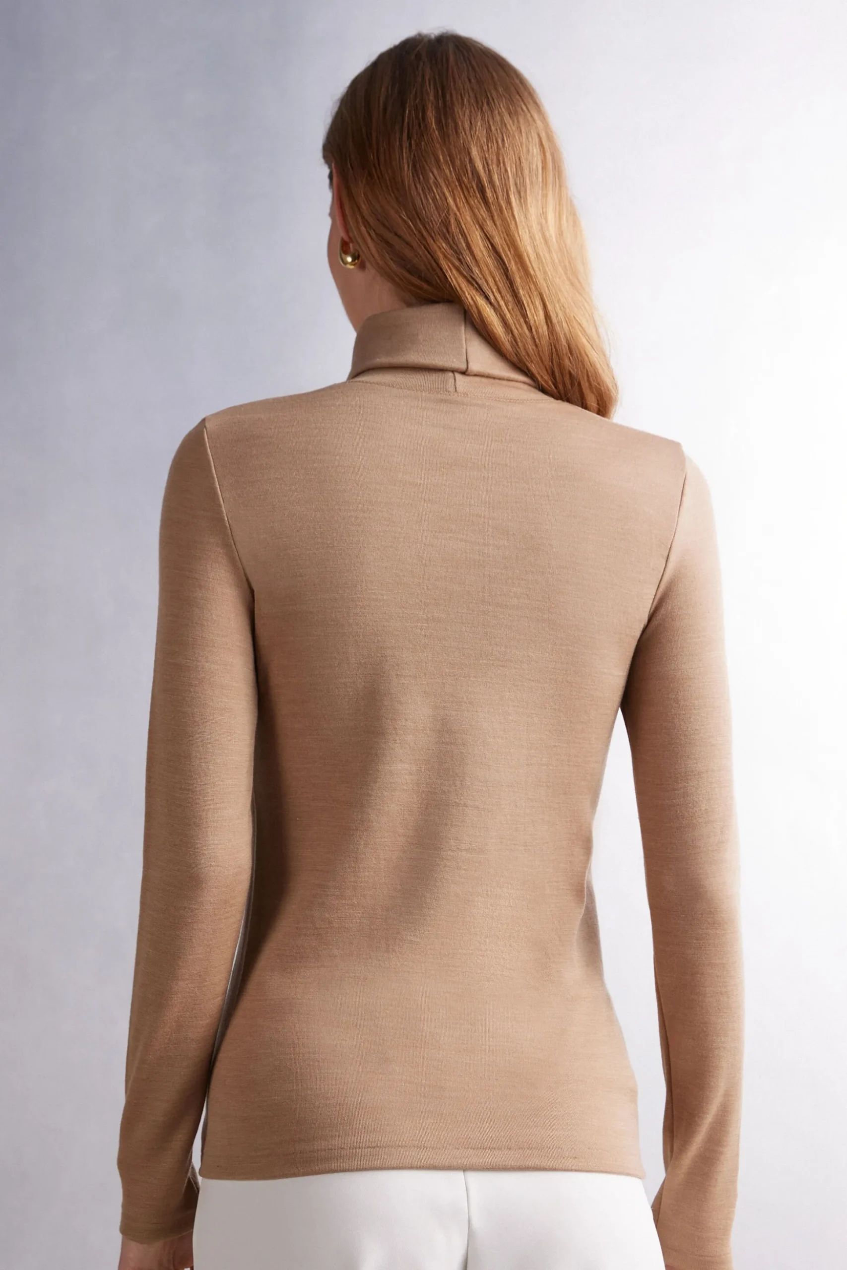 Maglia Collo Alto Wool & Cotton a Manica Lunga