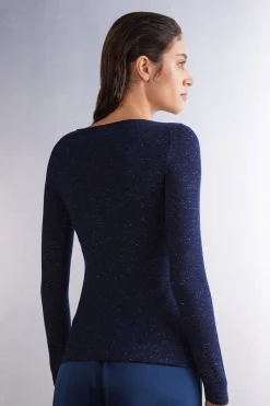Maglia Girocollo in Modal Light con Cashmere Lam&egrave;