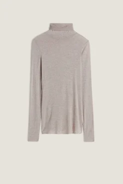 Maglia in Modal Ultralight con Cashmere Collo Alto
