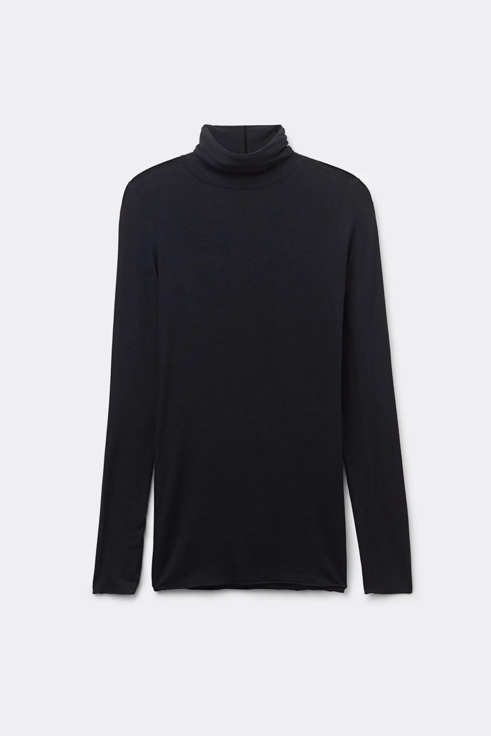Maglia in Modal Ultralight con Cashmere Collo Alto