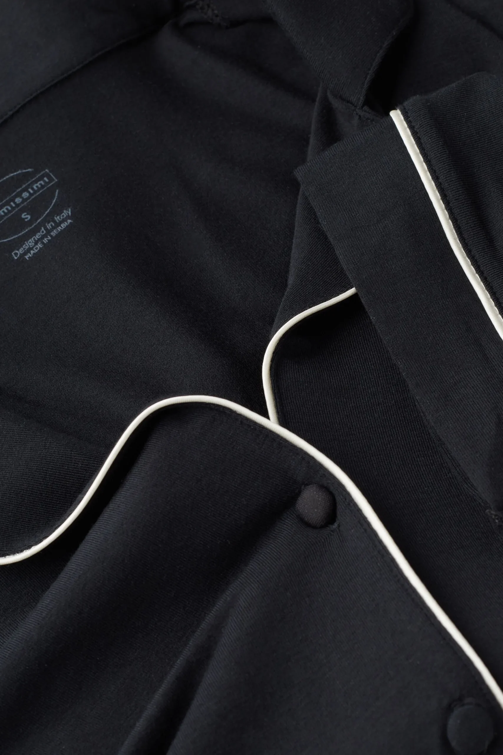 Maglia Manica Corta Aperta Davanti in Modal