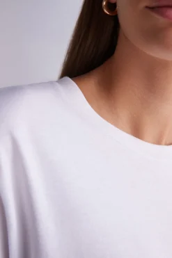 Maglia Manica Corta Boxy Fit in Cotone