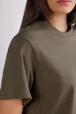 Maglia Manica Corta Boxy Fit in Cotone